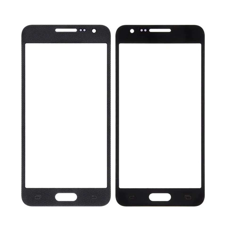 Front Glass for Samsung Galaxy A3 - Black