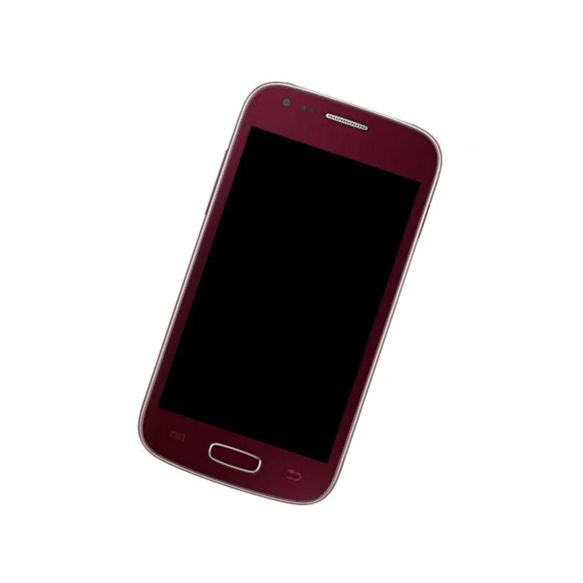 Home Button Complete for Samsung Galaxy Ace 3 Red - Outer Plastic with Inner Flex