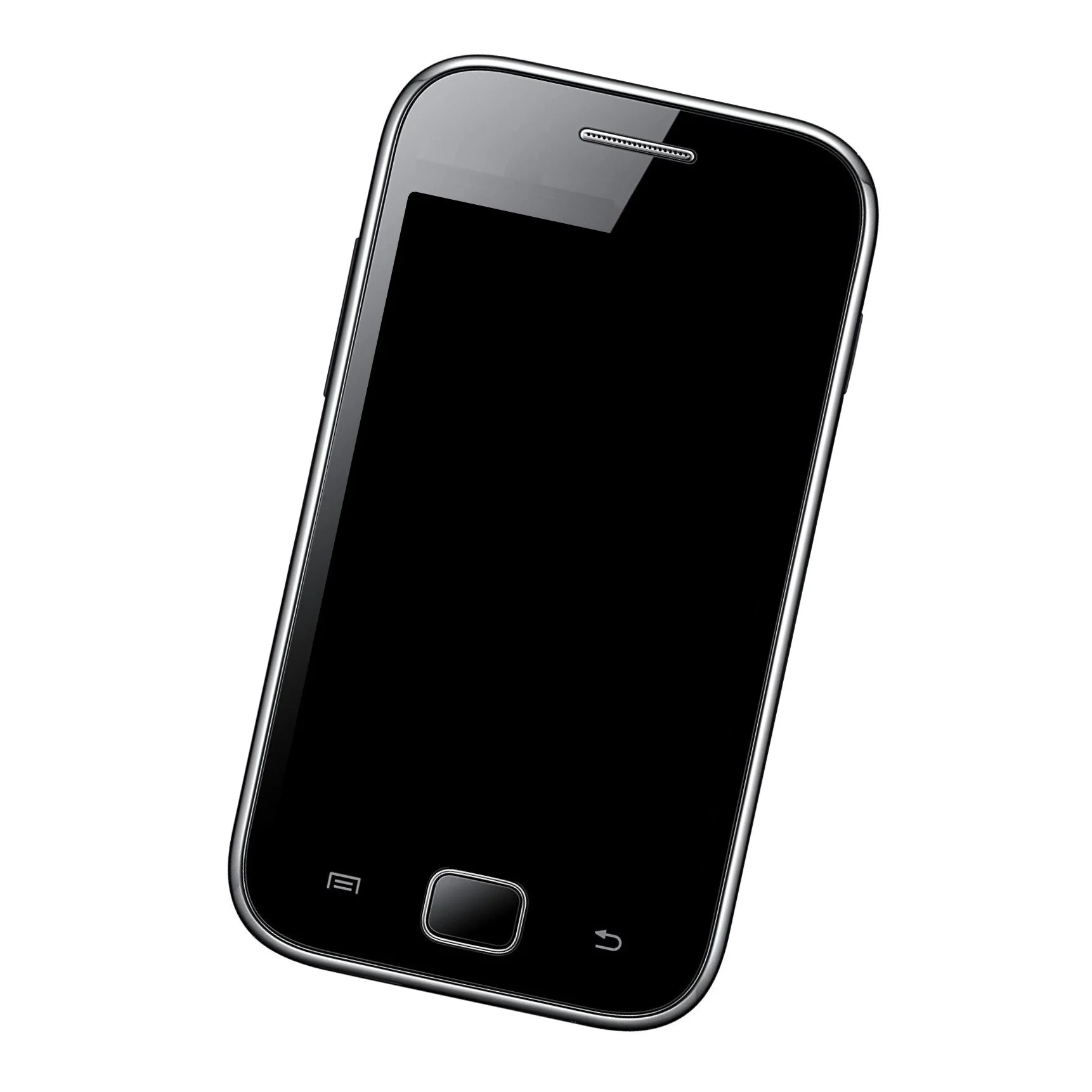 Home Button Complete for Samsung Galaxy Ace Duos Black - Outer Plastic with Inner Flex