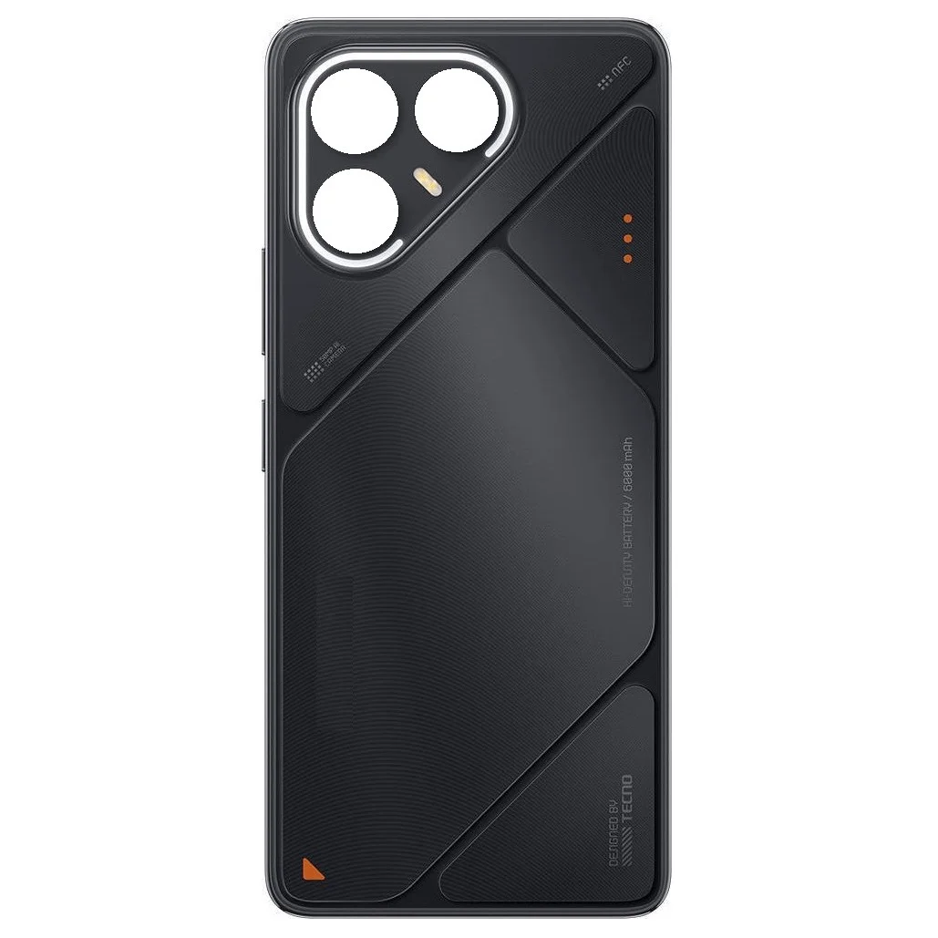 Back Panel Cover for Tecno Pova 7 5G - Black