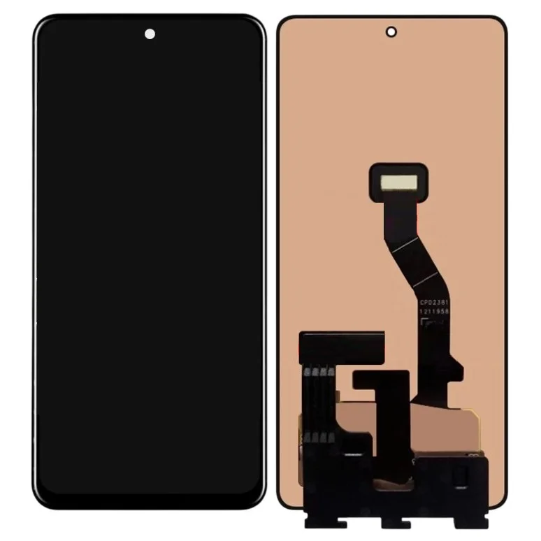 LCD with Touch Screen for Vivo X200 Pro Mini - Black (display glass combo folder)