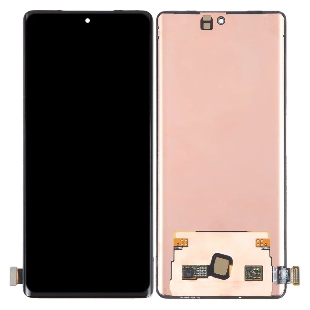LCD with Touch Screen for Vivo X90 - Blue (display glass combo folder)